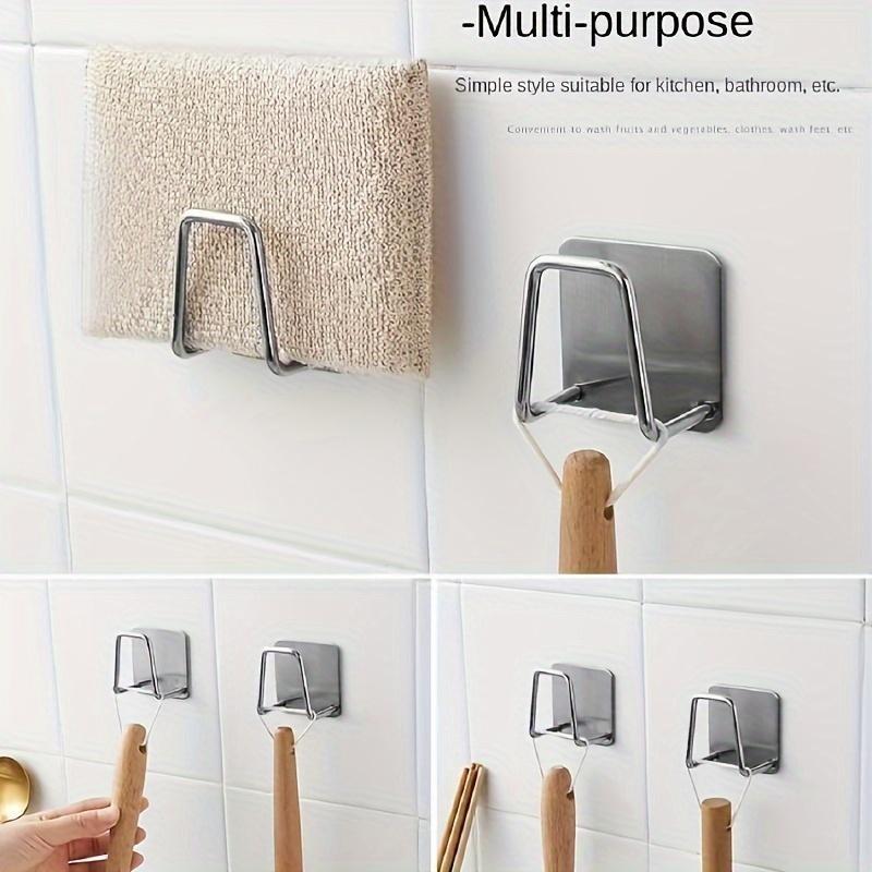 8pcs Multi-Functional Kitchen Storage Set, Easy Install Wall-Mounted Pot Lid & Cutting Board Holder, Space-Saving Under Cabinet Rack, Wall Mounted Hook