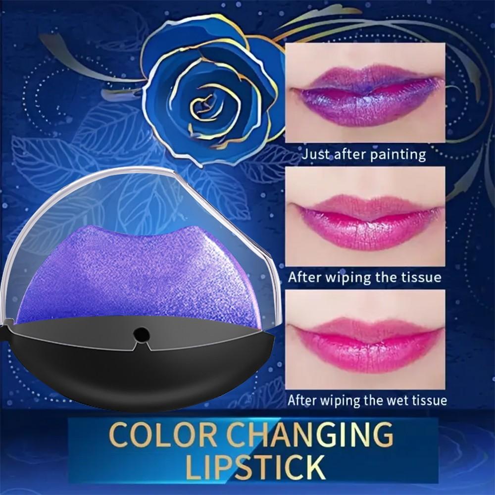 Huasurv Temperature Change Lip Balm, Long-Lasting Moisturizing Shine, Portable Non-Fading, Natural Finish, Hs3775-06