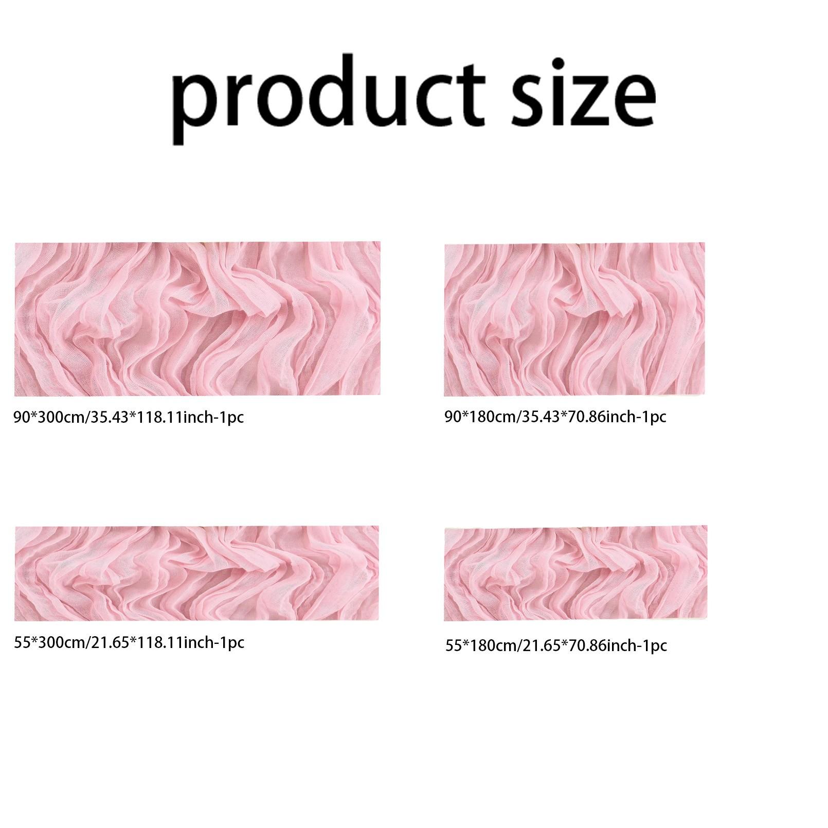 1/6/10pcs Light  Pink Table Runner Bohemian Country-Style Table Runner, Suitable for Weddings, Baby Baptism Parties and Holiday Decorations