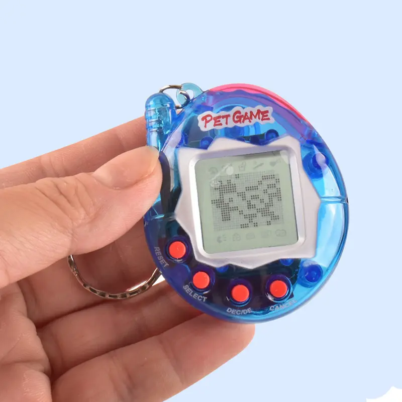 Button-Powered Electronic Keychain Pixel Pendant - 1pc x Recreational Machine, Plastic-Body Virtual Cyber Animal Toy, Small Size 10.5*5cm/4.13*1.97in, Unisex Festive & Party Supply Party Bag Insert