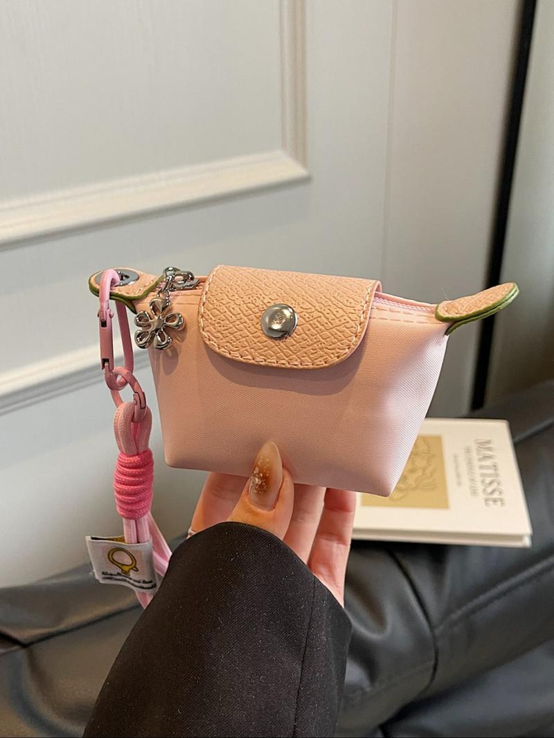 Women's Small Wallet with Detachable Nylon Wristband Coin Purse, Dual Pouch Wristlet, Zipper Closure, Decorative Bag, Christmas Gift for Young Girls, Gifts For Women