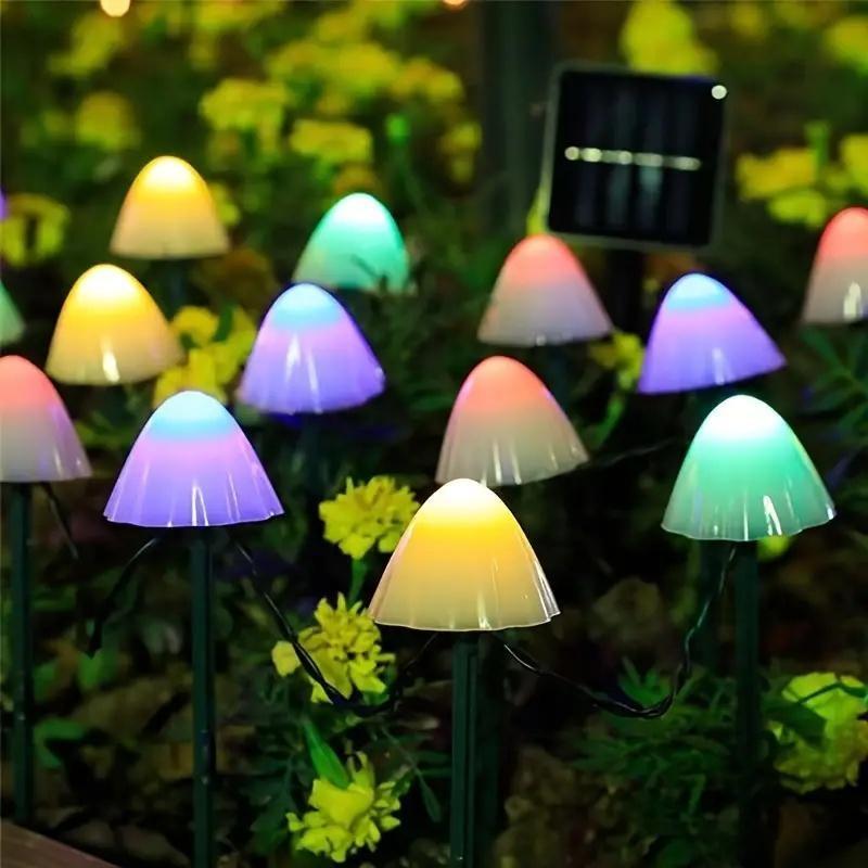 Solar Mushroom Light, Outdoor High-Quality Landscape Lighting, Garden Decor, Party Atmosphere, Christmas, Wedding Gift