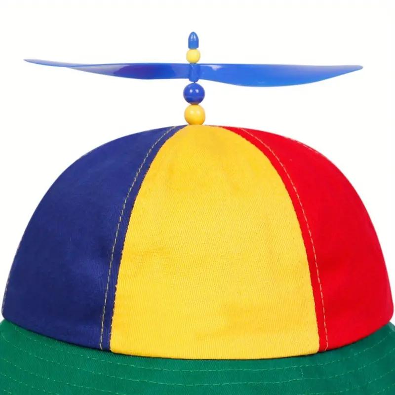 Women's Colorful Spiral Propeller Cartoon Bucket Hat, Lightweight Breathable Polyester Fisherman Cap, Ideal for Spring Fall Travel Beach Party
