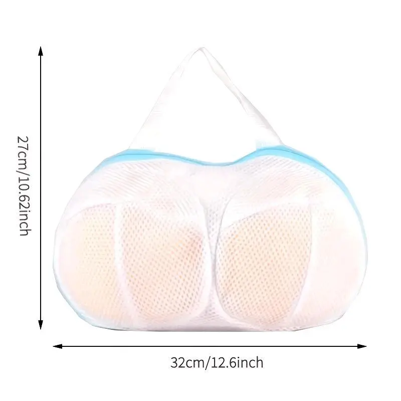 Mesh Bra Laundry Bag - Breathable Mesh, Zipper Closure Laundry Accessory, Anti-Deformation Protective Bag for Machine-Washed Delicates (Sports & Outdoor Leisure Equipment)
