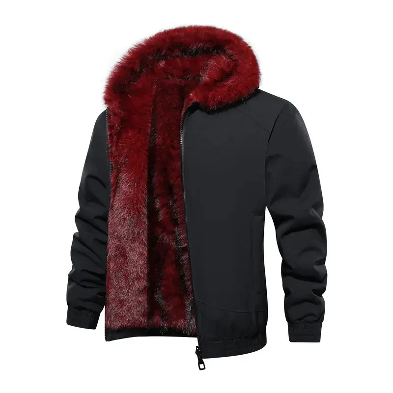 Men's Reversible Hooded Jacket, Full-Zip, Outdoor, Everyday Casual Men's Reversible Hooded Jacket, Full-Zip, Outdoor, Everyday Casual