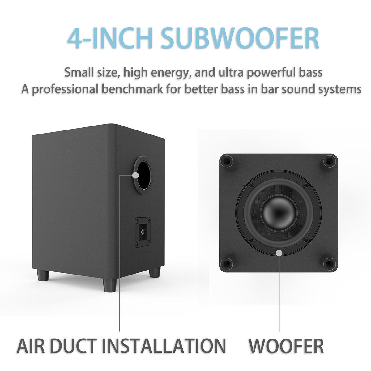 TV Soundbar With Subwoofer Heavy Bass Computer Sound bar Speaker Wireless Home Theater Bluetooth Speaker Black TV Soundbar With Subwoofer Heavy Bass Computer Sound bar Speaker Wireless Home Theater Bluetooth Speaker Black