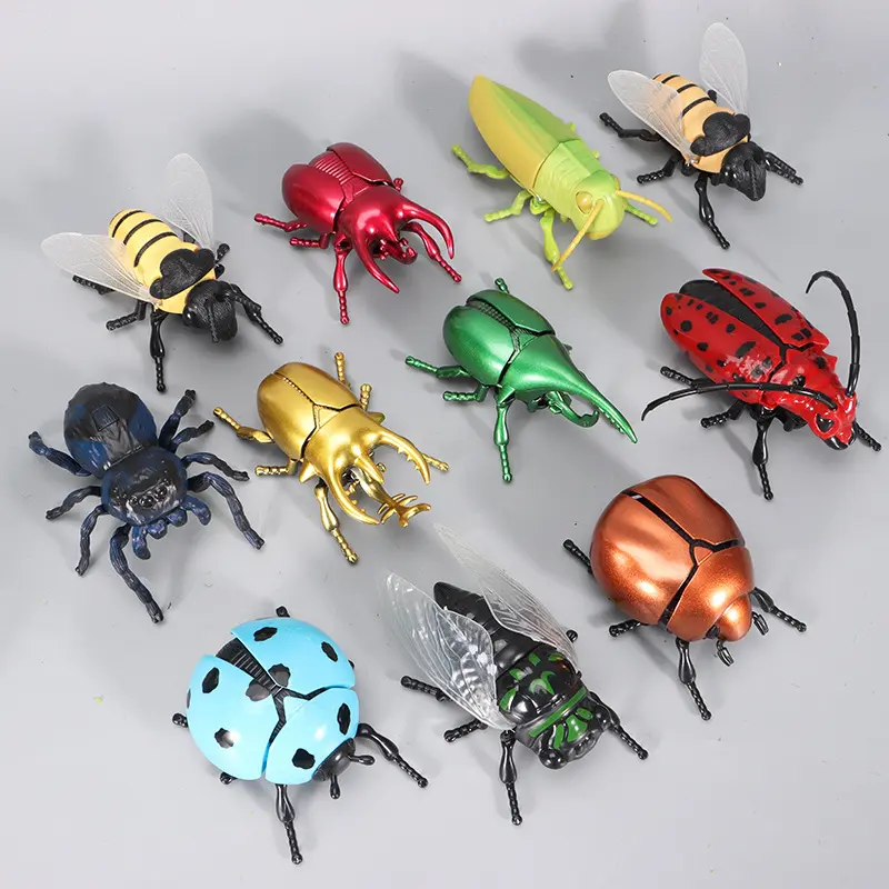 Wind Up Crawling Insect Toy, Realistic Cicada Beetle Model, Novelty Prank Trick Toy, Funny Clockwork Bug Decor Ornament