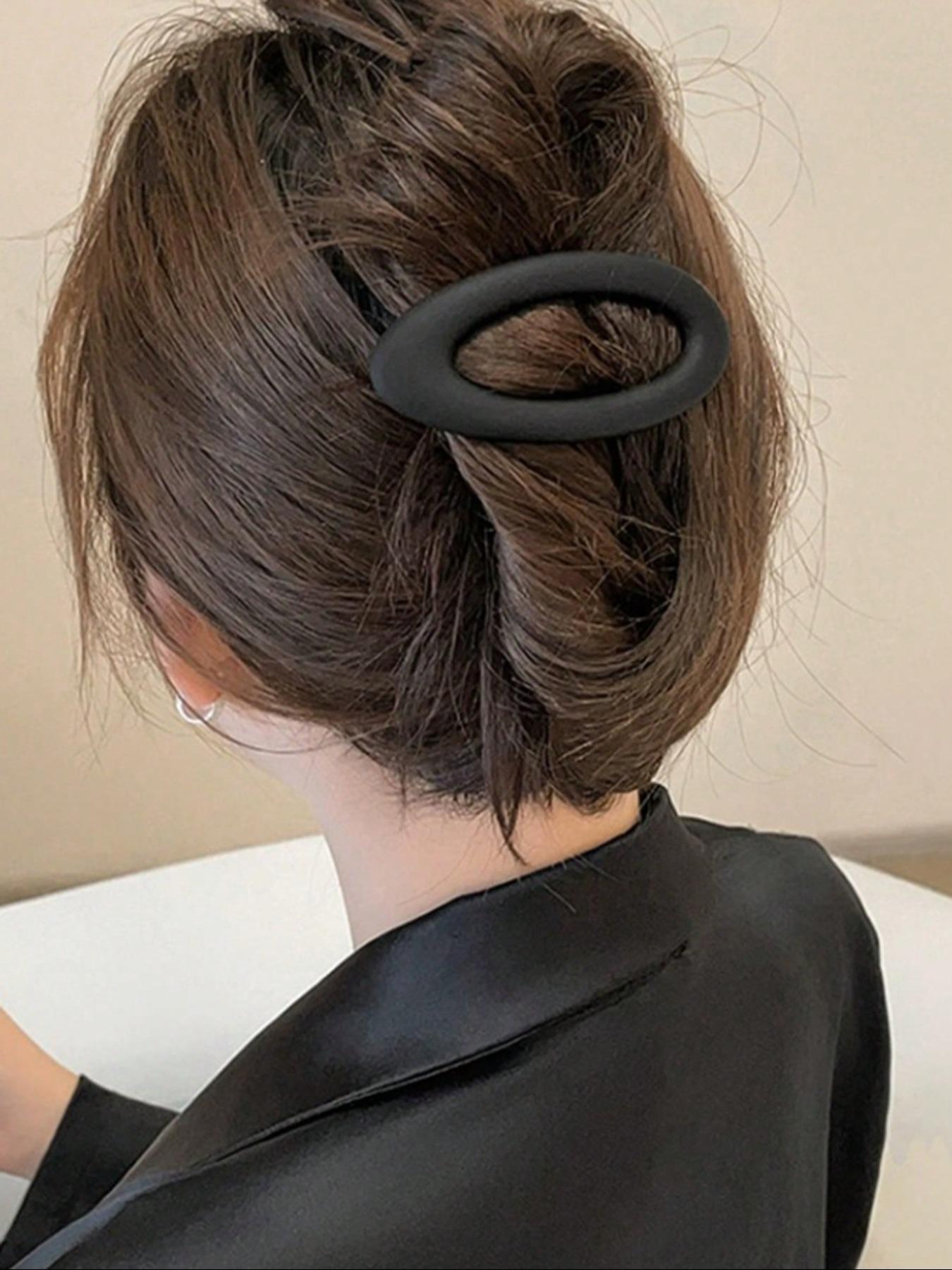 Minimalist Oval Hollow Out Design Hair Clips, Elegant Hair Accessories for Women & Girls, Minimalist Headwear Suitable for Daily and Party Use, Hair Clip Set