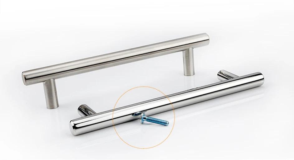 8/16PCS Silver Furniture Handles, Wardrobe Door Handles, Stainless Steel Drawer Handles, T-Bar Strip Kitchen Cabinet Closet Knobs