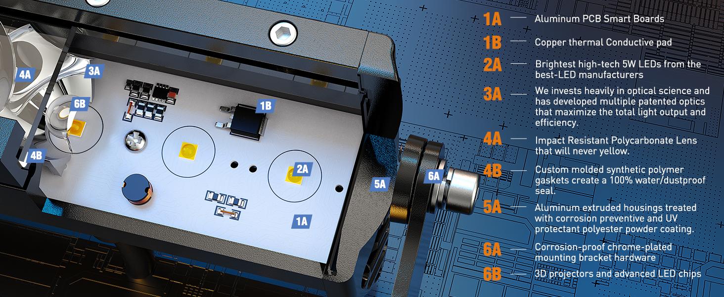 Nilight 2PCS 7 Inch 30W Super Slim Spot Led Light Bar Driving Fog Light Single Row Off Road LED Lights and Off Road Wiring Harness- 2 Leads