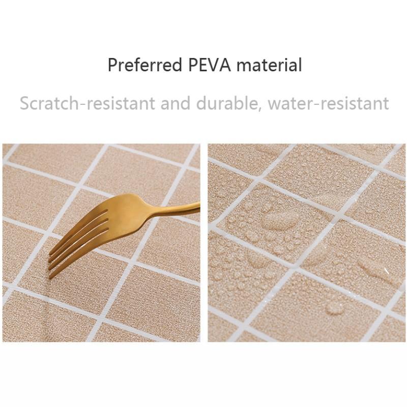 Nordic Style Plaid Tablecloth, Waterproof and Oil-Resistant, Easy to Clean, Home Dining Table, Desk, Picnic Scene