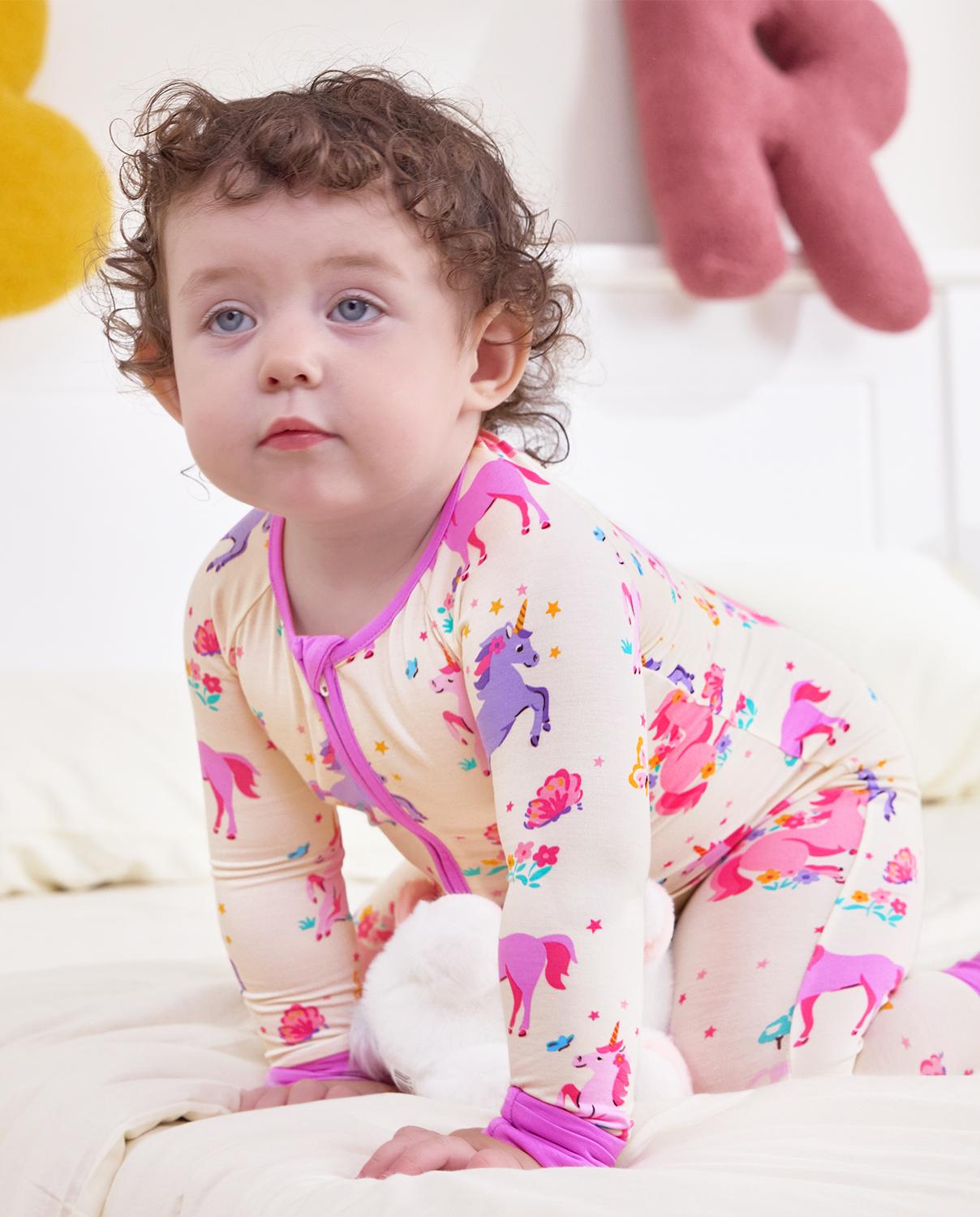 babee Reshinee Bamboo Viscose Baby Convertible Footie Pajama,Zipper Pajamas for Baby Kids Boys Girls,Sleep & Play Footed Pjs baby,Valentine's Day gift