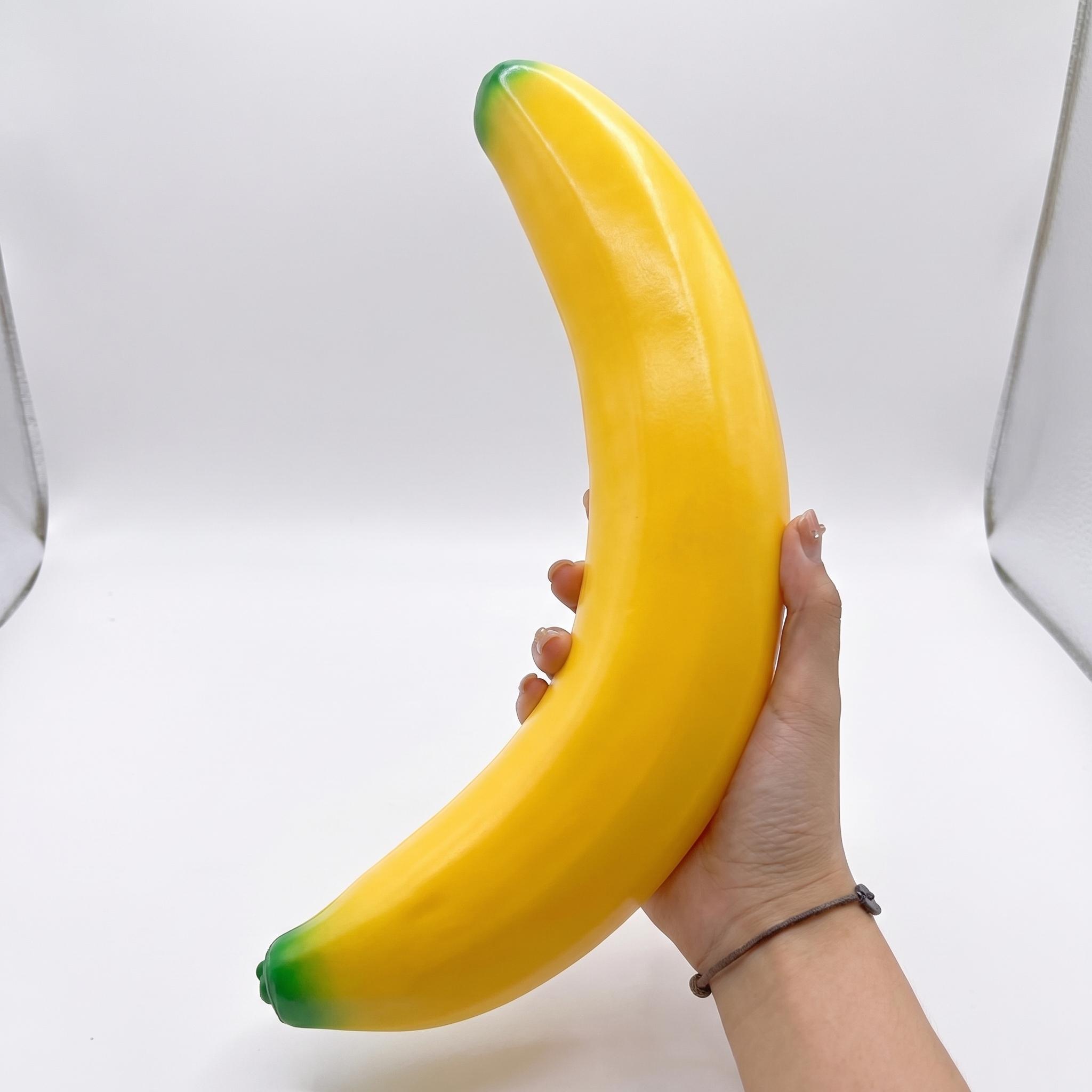 Giant Banana Squishy Toy, Oversized Stress Relief Squeeze Fidget for Adults & Kids, Satisfying Sensory ASMR Toy