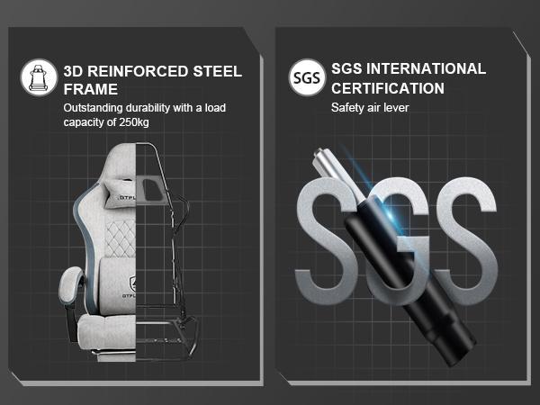 【Year-End Sale】 GTPLAYER gaming chair. It's an office chair made of high - tech fabric. It's got a pocket spring seat, adjustable armrests and a footrest. It's a high - back ergonomic chair with an adjustable, comfy and modern style!