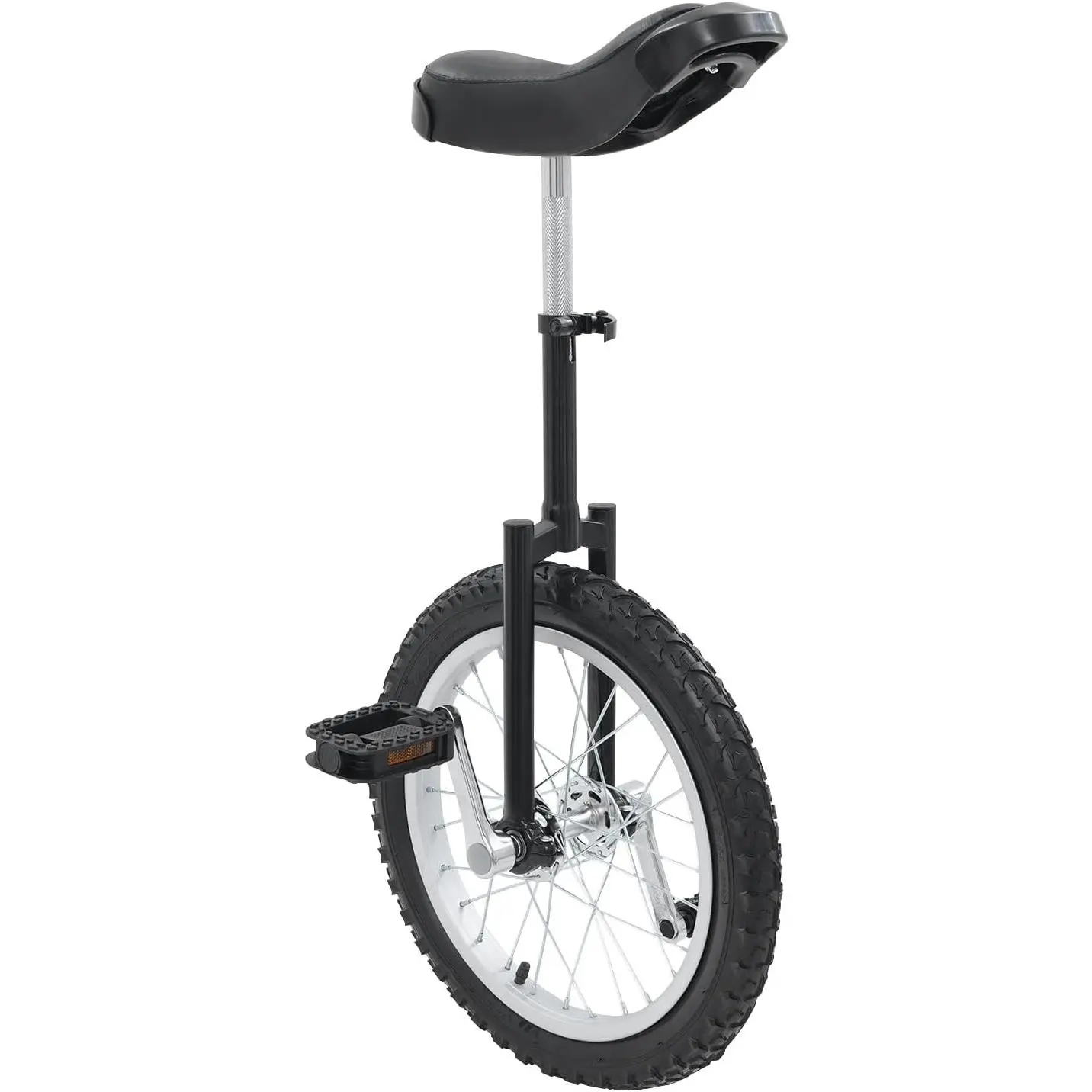 Unicycle for Beginners and Adults, Adjustable Height with Anti-Skid Pedals and Comfort Seat, Sturdy Manganese Steel Frame, Portable for Balance Training, Fitness and Learning