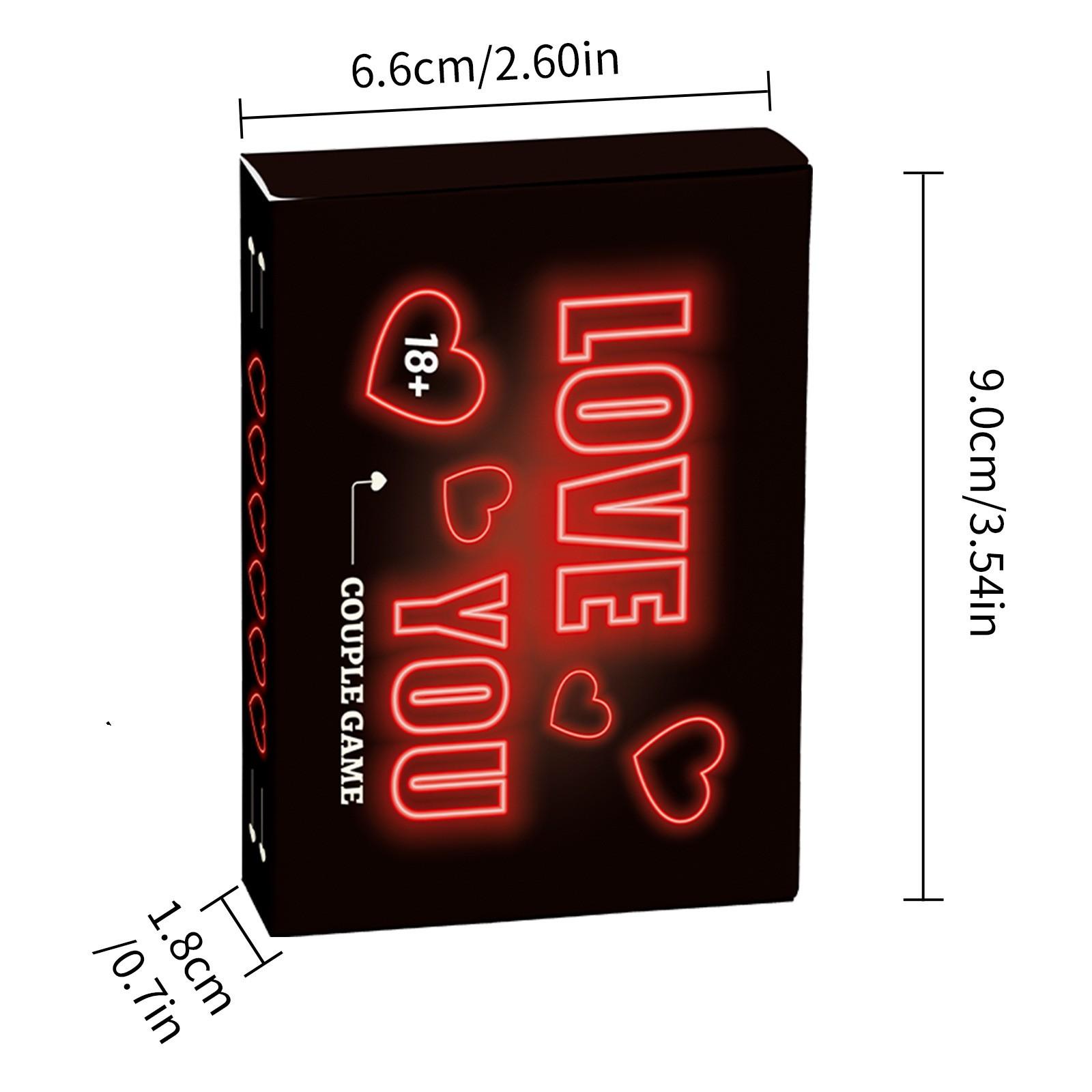 Love You Couple Interaction Card Game, Truth or Dare, Intimate Task Challenges, Role Play, Date Night, Anniversary, Fun Couple Activities