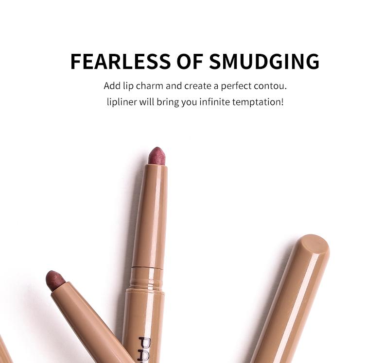 Matte Smooth Peptide Lip Liner, Nude Lipstick Dual-Use Pen, Neutral Tone, Sheglam Makeup Essential, Natural Lip Effect, Daily Use