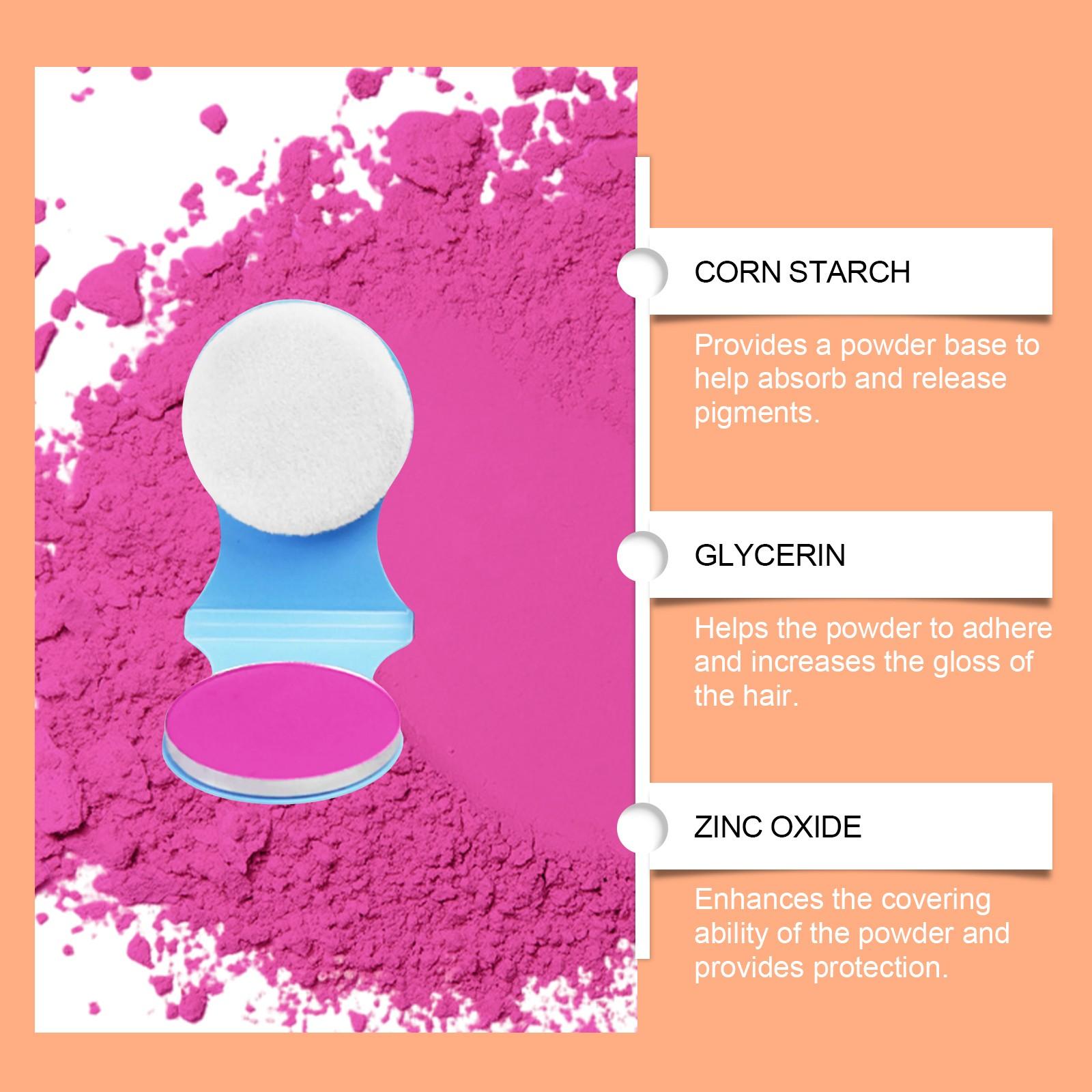 Hoegoa Hair Dye Powder, Temporary Hair Color Stick, Covers Hair, Dreamy, Stage Makeup, No Damage, Easy Wash, Portable, Long-Lasting