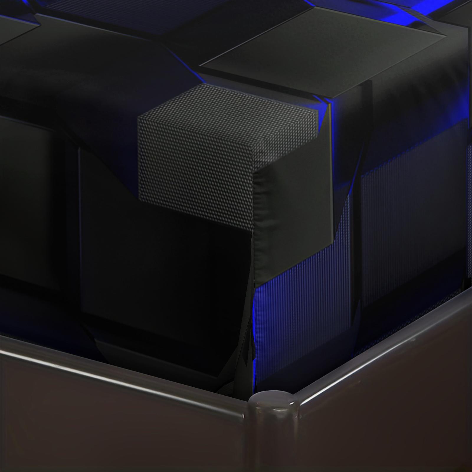 Block theme Fitted Sheet Set,Includes 1 Fitted Sheet & 2 Pillowcases without Filler,Based on black,Paired with luminous block texture,Presenting a sense of technology,Soft and comfortable bedding set,Multiple styles to choose from.