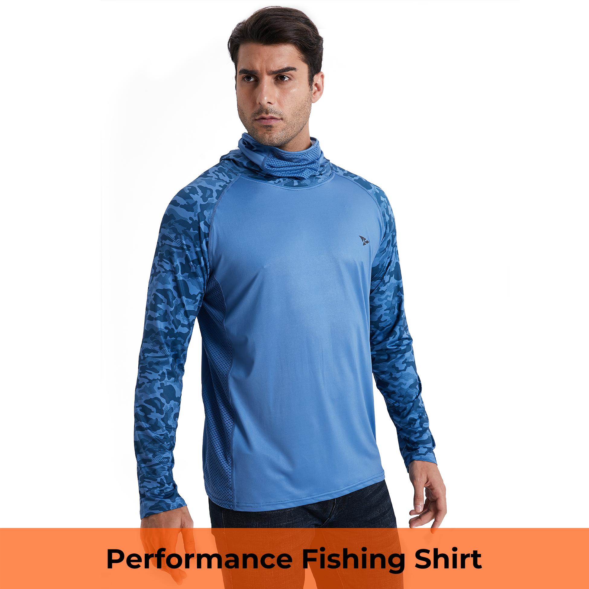 【RODEEL】915 Sun Hoodie Shirts with Mask Neck Gaiter Men UPF 50+ UV Protection Long Sleeve Lightweight Quick Dry Moisture Wicking Breathable Cooling Athletic Activewear for Outdoor Fishing Boating Hiking Cycling Construction Roofing Gardening Tree Service 【RODEEL】915 Sun Hoodie Shirts with Mask Neck Gaiter Men UPF 50+ UV Protection Long Sleeve Lightweight Quick Dry Moisture Wicking Breathable Cooling Athletic Activewear for Outdoor Fishing Boating Hiking Cycling Construction Roofing Gardening Tree Service