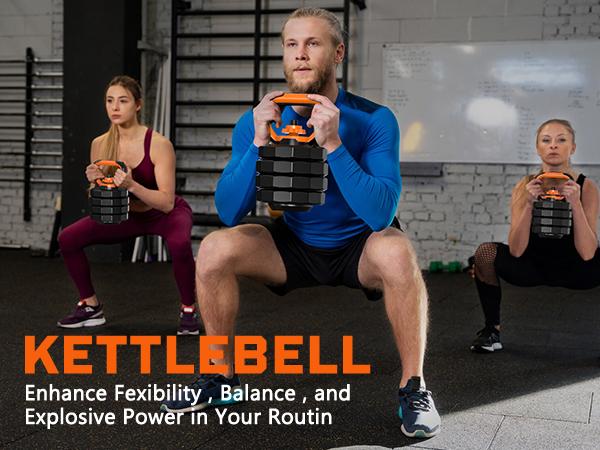 Bearbro 44lb/66lb/88lb 4-in-1 Adjustable Dumbbells Set Free Weight Set with Connector Used as Barbell, Kettlebells, Push up Stand, Fitness Exercises for Home Gym Suitable Men/Women,dealsforyoudays