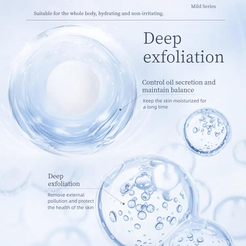 XiaoKs Clean Scrub Gel (3-Pack) with Carbomer & Betaine - 1-Minute Exfoliation, Mild & Gentle for Sensitive Skin - Non-Irritating Daily Exfoliator - 50g Each