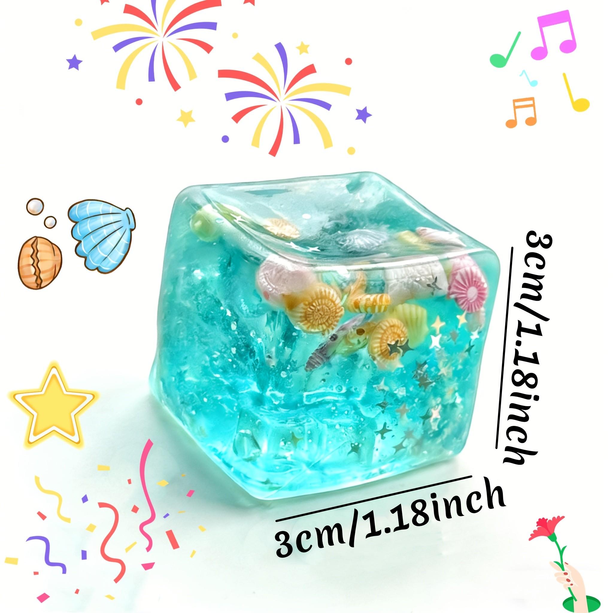 New 3D Cartoon Cube Squishy Toy, Realistic Soft Squeeze Fidget Toy, Stress Relief Sensory Desk Toy, Fun Novelty Decoration, Party Favor