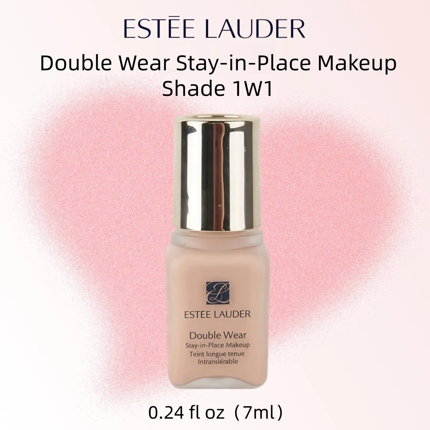 Estée Lauder Double Wear Stay‑in‑Place Makeup Mini 0.24 fl oz（7ml） Shade 1W1｜Double Wear Stay‑in‑Place Makeup, Matte Longwear Foundation Sample Stay-In-Place