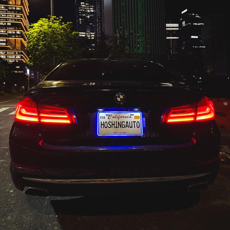 LED License Plate Frame – Waterproof Glow Border | 12V Plug & Play | Street-Legal Lighting Automotive Vehicle Car Accessories