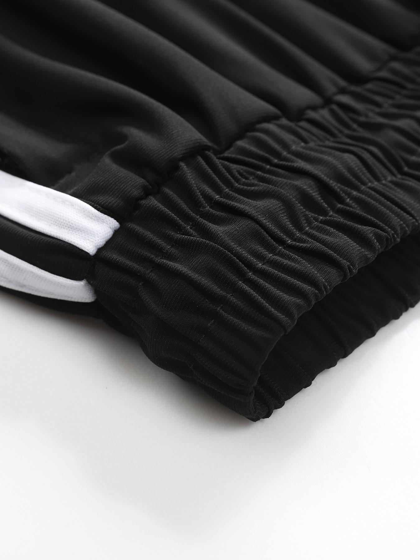 Summer Japanese Samurai Style Ice Silk Quick-Dry Sports Pants, Men's Loose Fit Striped Ankle Pants, Elastic Breathable Casual Trousers