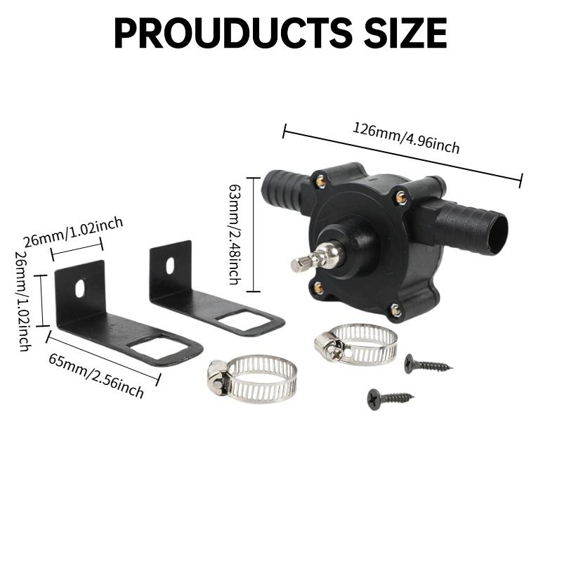 Mini Electric Drill Pump Portable Hand Drill Powered Water Pump Diesels Oil Fluid Water Hand Self-Priming Transfer Pumps Quick Pumping Speed home garden outdoor Pump Drill Operated -YY0