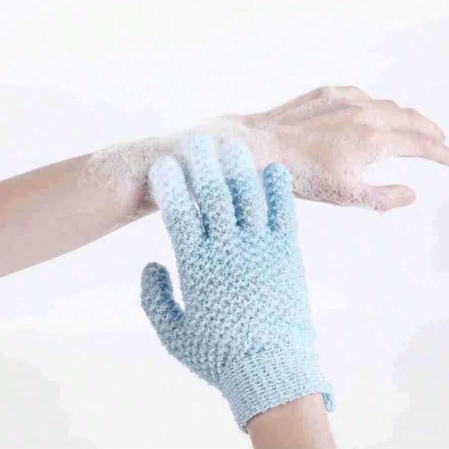 Exfoliating Bath Gloves, Thickened Elastic Shower Mitts, Home Use Daily Cleaning, Scrubbing Hand Gloves for Bathtub and Sink