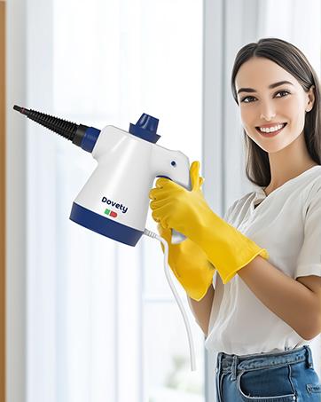 Dovety Steam Cleaner, Pressurized Handheld Steam Cleaner for Home with 12pcs Accessories & Safety Lock, Multi-Surface & Powerful Home Use Steamer for Cleaning, Car, Bathroom, Shower, Grease Safetylock  Powerfulsteamcleaner Chemicalfree
