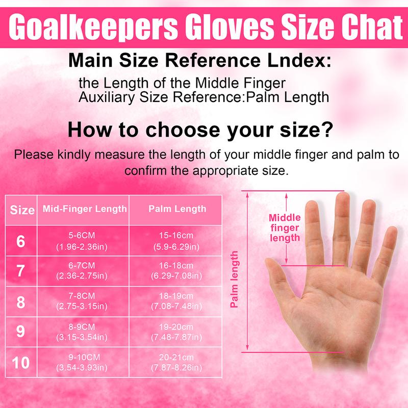 Soccer Goalie Goalkeeper Gloves for Kids Youth and Adult Football Gloves with 4mm Latex Strong Grips Palms Breathable Soccer Goalie Gloves