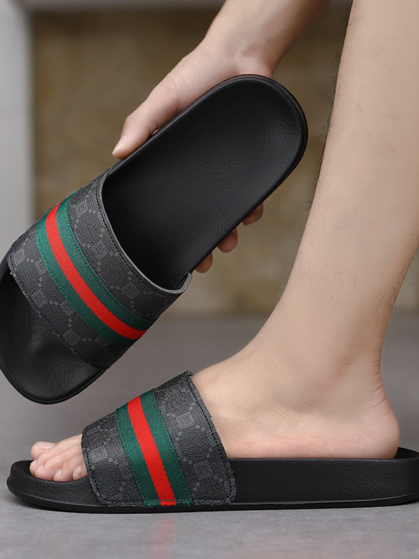 Unisex Floral Sandals, Summer Fashion Flat Slippers, Non-Slip Couples' Shoes, Casual Outdoor Wear, Comfortable & Stylish Design