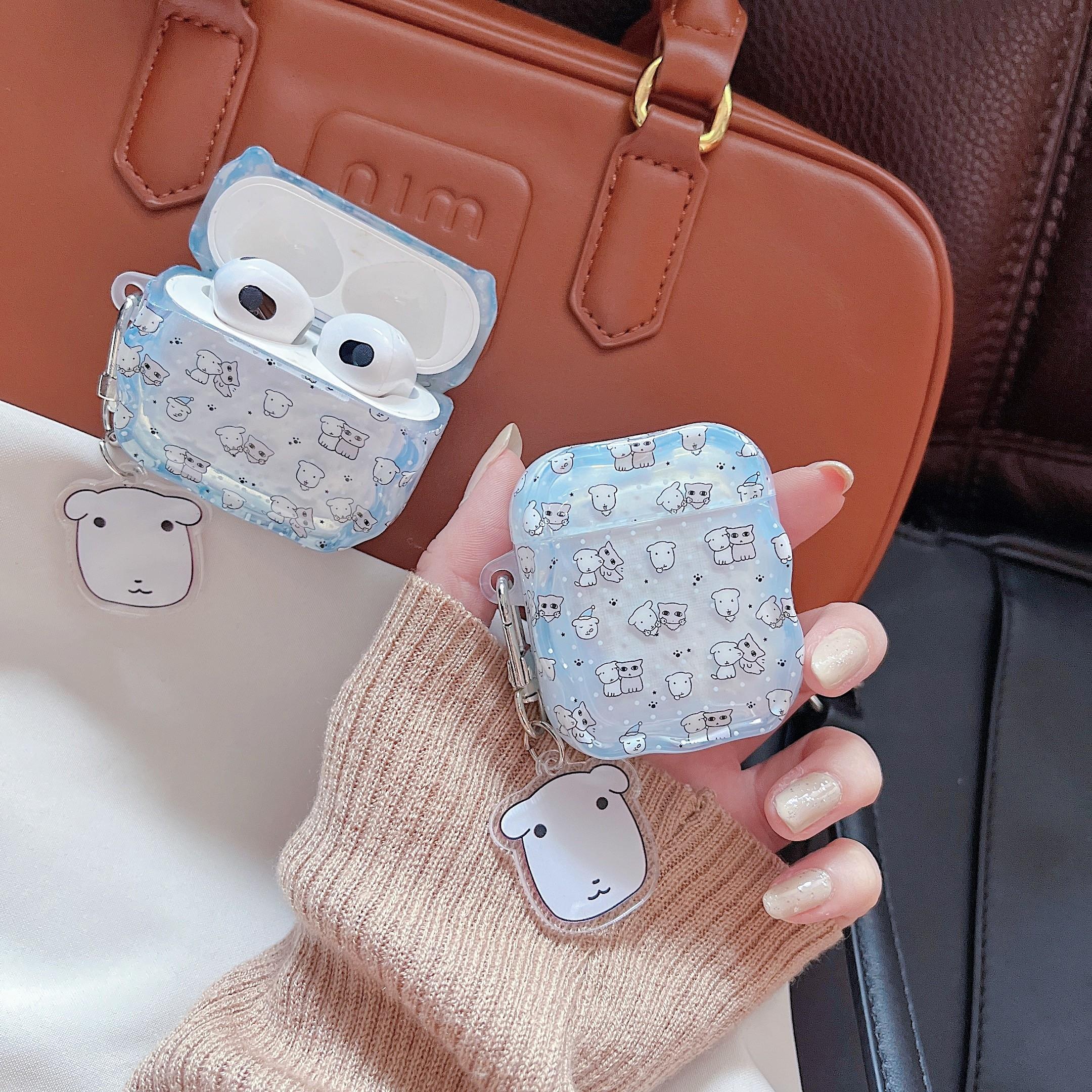 Apple AirPods Pro 3 Earphone Case, Full Screen Puppy Design, Compatible with Gen 2/3/4, Wireless Earbud Protector, Dirt-Resistant, Drop-Proof