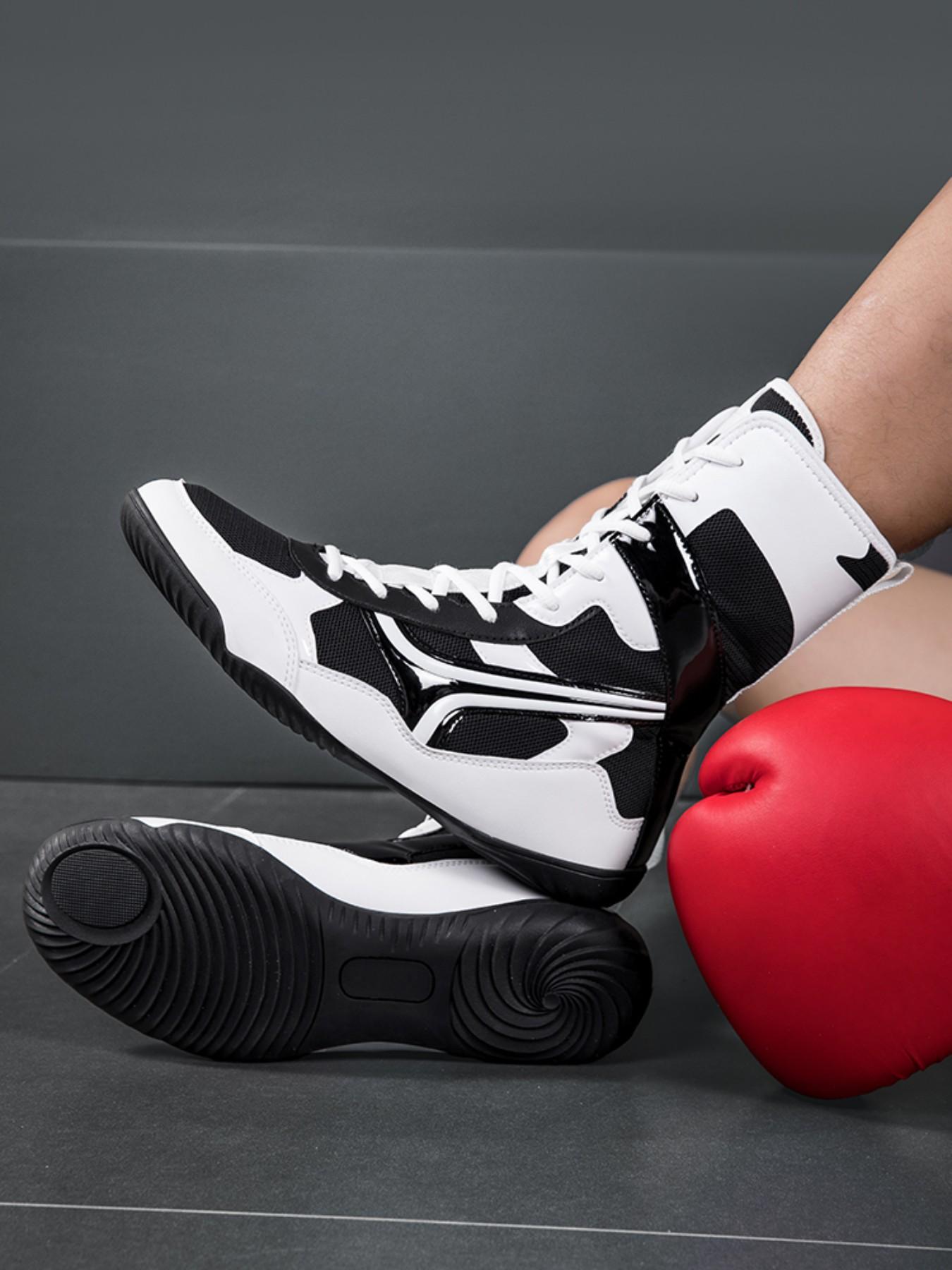 Men's Training Shoes and Sports Shoes, Trendy Fashion Anti-Slip Durable Boxing Wrestling Shoes, Ideal for Various Sports Training Scenarios