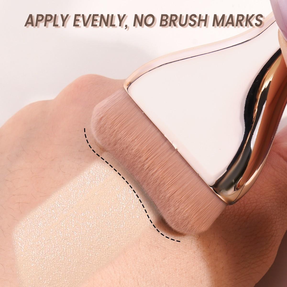 Maange 3 Piece Makeup Brush Set, Foundation Brushes, Cosmetic Tool Kit, Essential Beauty Tools, Perfect for Daily Use