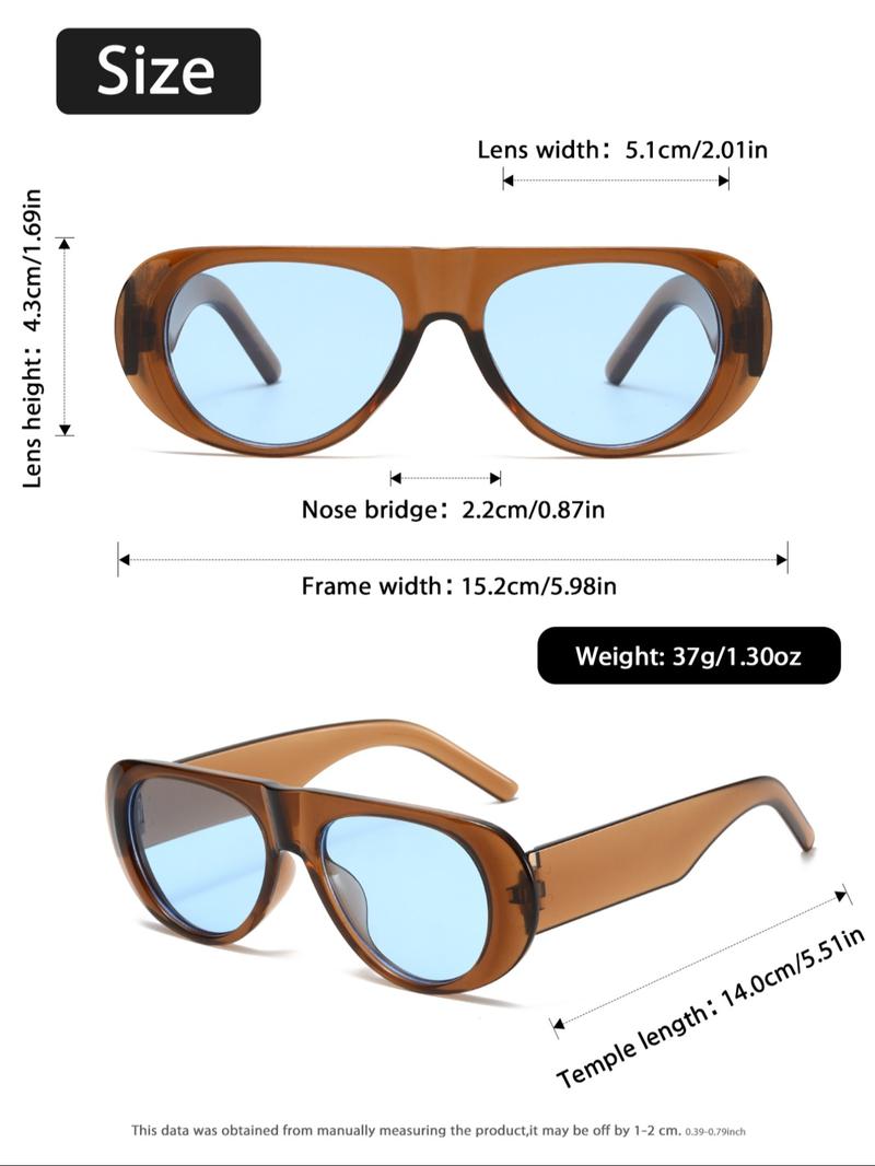 Unisex Vintage Style Sunglasses, Classic Shades, Summer Trendy Casual Sunglasses for Everyday Use, Fashion Sunglasses for Outdoor Activities