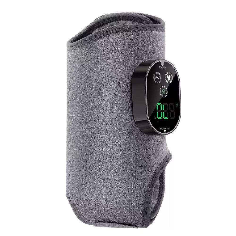 Wireless Ankle Massager USB Charging, Portable Heat Press Vibration Foot Massage, Ankle Joint Protection, 3 Levels Temperature & Strength Adjustment