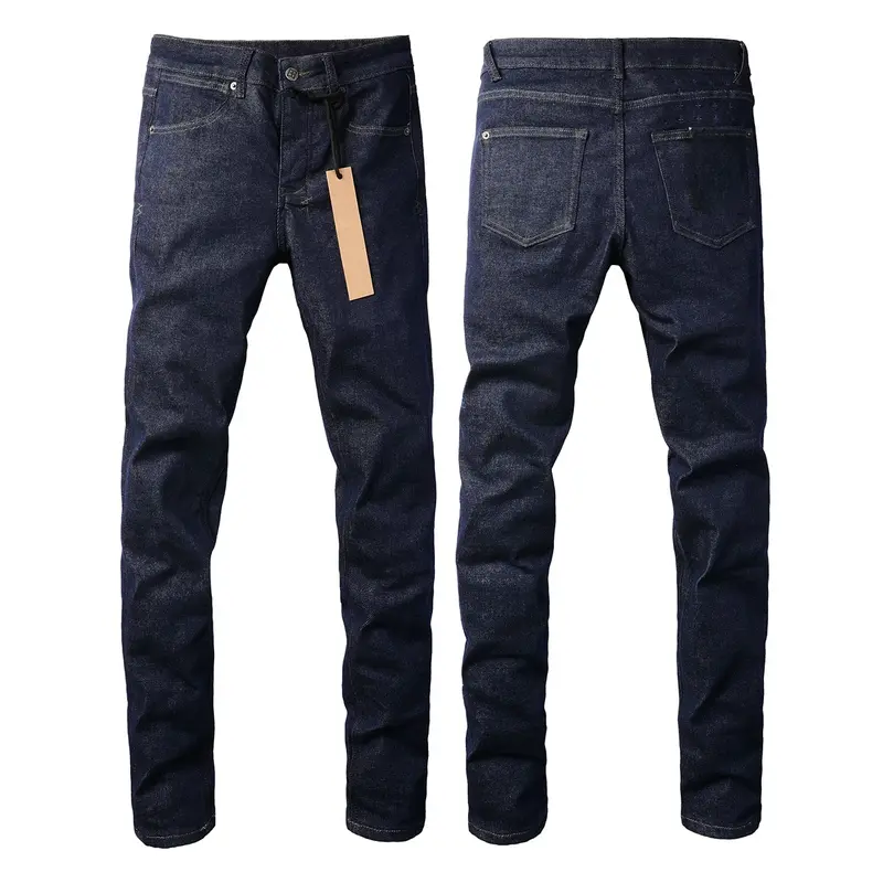 Men's Vintage School-Style Washed Distressed Ripped Slim Fit Casual Comfy Denim Trousers - Stretch, High-Quality, Below Knee Leisure Jeans with Pocket, All Season