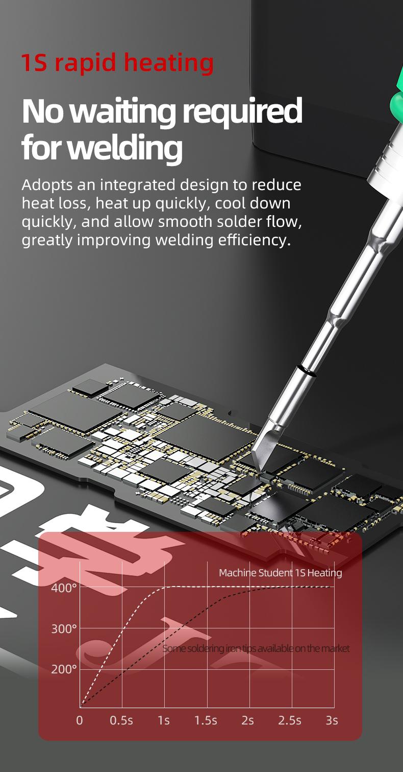 JTX C210 Soldering Iron Tips C210-I-IS-K 3in1 Kits for T210 Handle Mobile Phones Soldering Station Welding Tip Tools Set