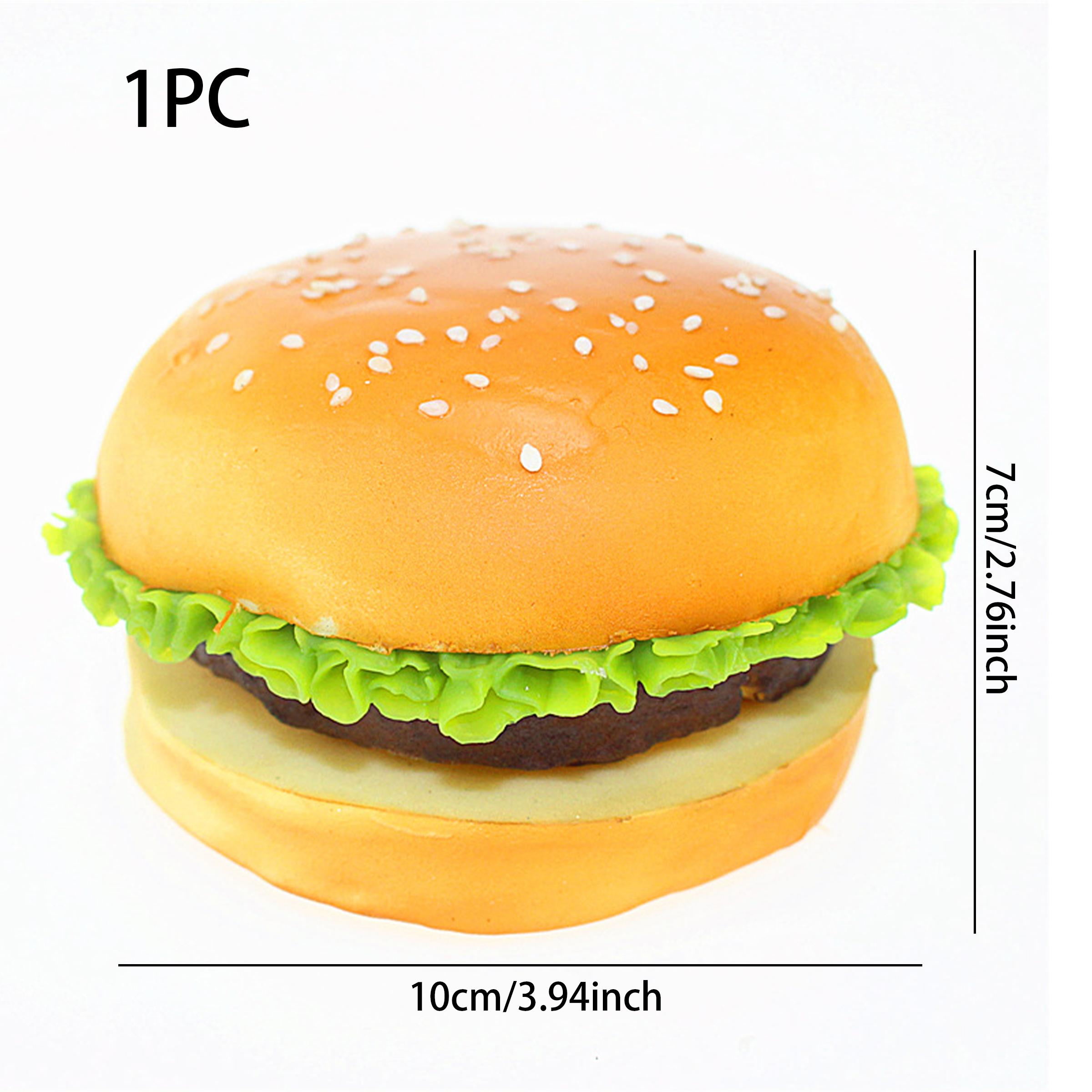 PU Simulation Hamburger Squeeze Toy Slow-Rebound Creative Sesame Bread Squeezeable Toy Food Model Gift
