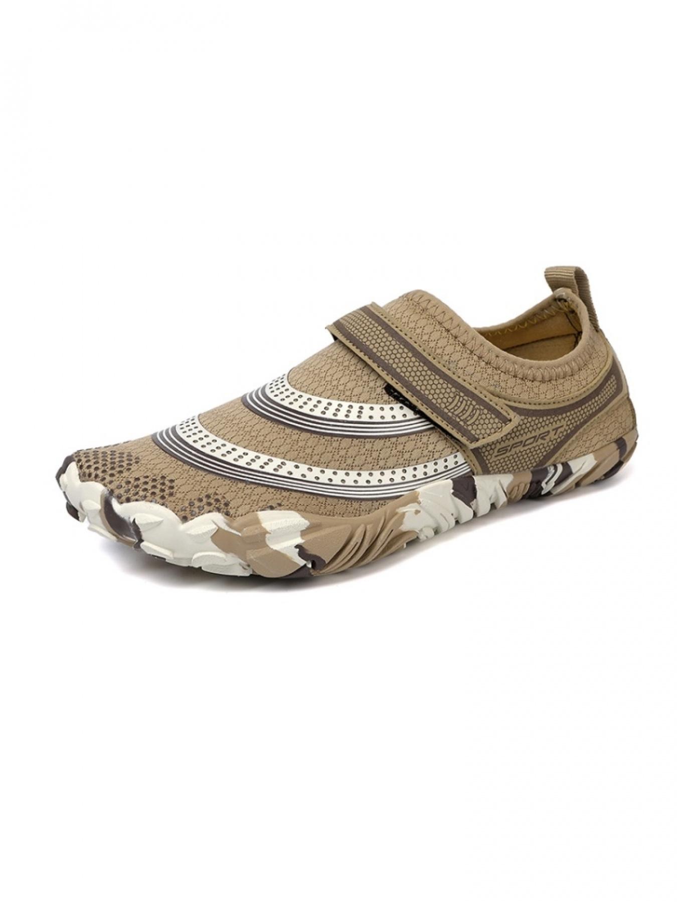 1 Pair Couple's Creek Wading Shoes: Honeycomb Insole, Quick-Dry & Drainage, Anti-Slip & Wear-Resistant, Camouflage Rubber Outsole, Suitable for Indoor & Outdoor Sports