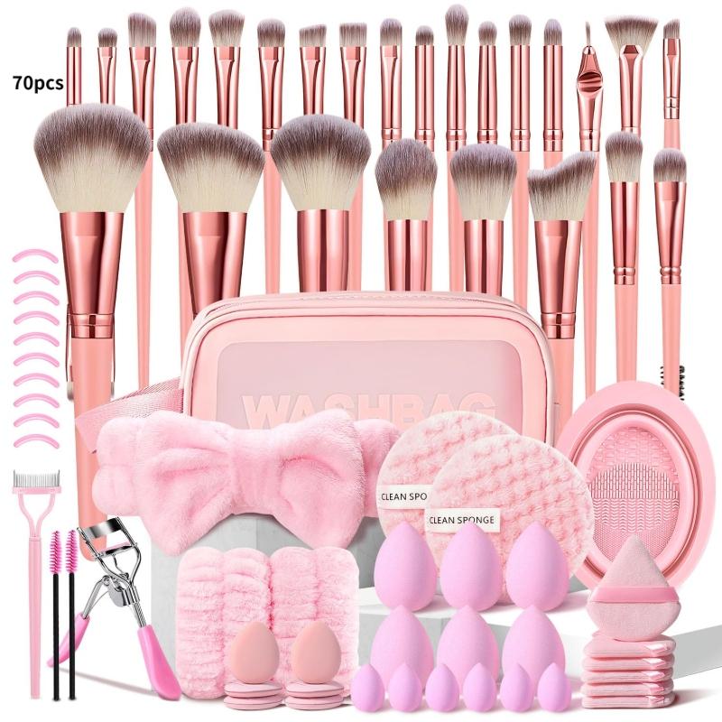 Professional Makeup Brush Set, Multifunctional Cosmetic Tools Kit, Includes Makeup Box, Foundation Brushes, Eyeshadow Brushes, Eye and Face Makeup Brushes