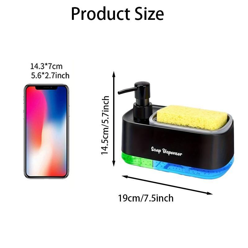 Multifunctional Bathroom Accessories Set, Includes Soap Dispenser, Sponge Holder, Kitchen Sink Pump, Ideal for Christmas Festival Use