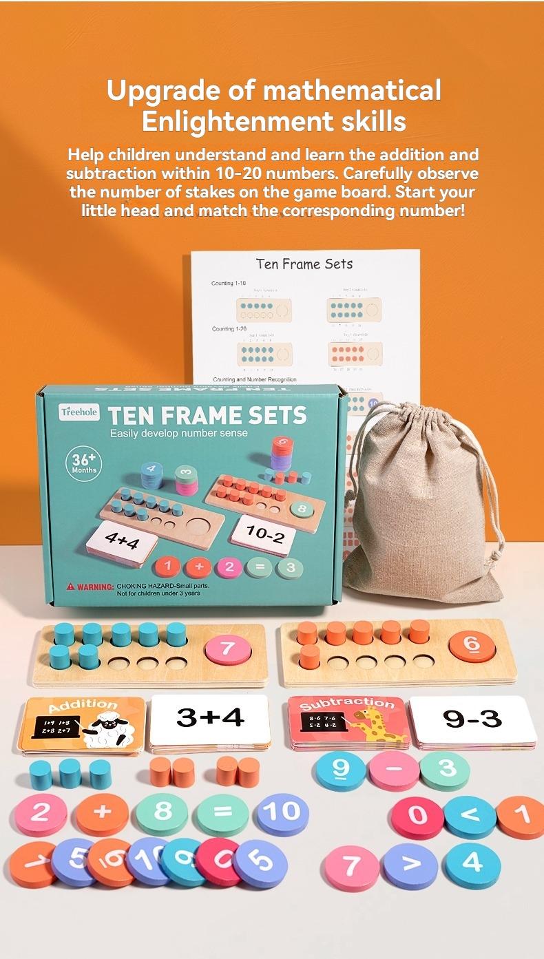 Educational Toy for Young Learners, Basic Arithmetic Learning Tool, Fun Math Games & Activities, Child Development Aid, Math Learning Tools