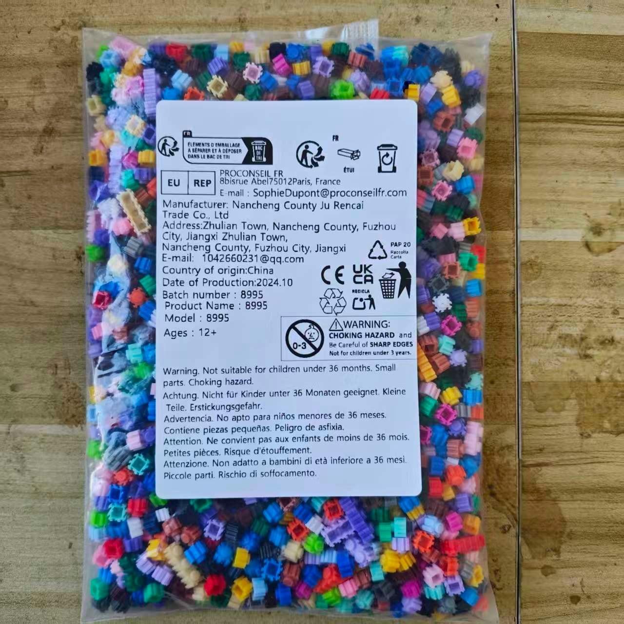 Small Particle DIY 3D Puzzle Building Blocks Set, Stress Relief Assembly Kit, High Difficulty Challenge, Perfect Gift for Holidays and Birthdays