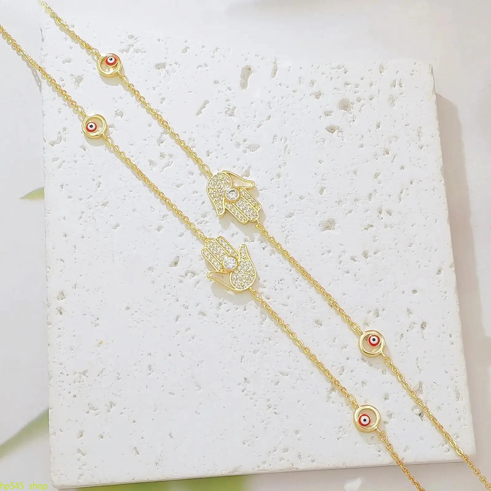 Hamsa evil eye anklet, gold protection ankle bracelet, beach foot jewelry, cz hamsa hand anklet, adjustable women summer anklet backtoschool