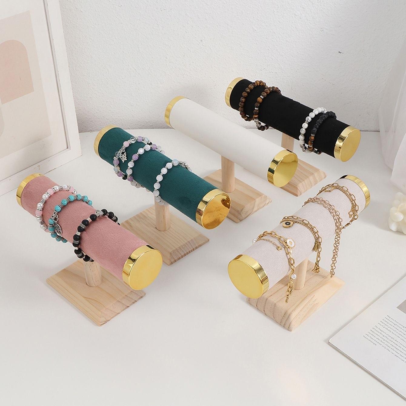 6-Color Jewelry Storage Rack, Simple High-End Bracelet Holder, Fits Watches, Bangles, Necklaces, Unisex, Home Organization Display Stand